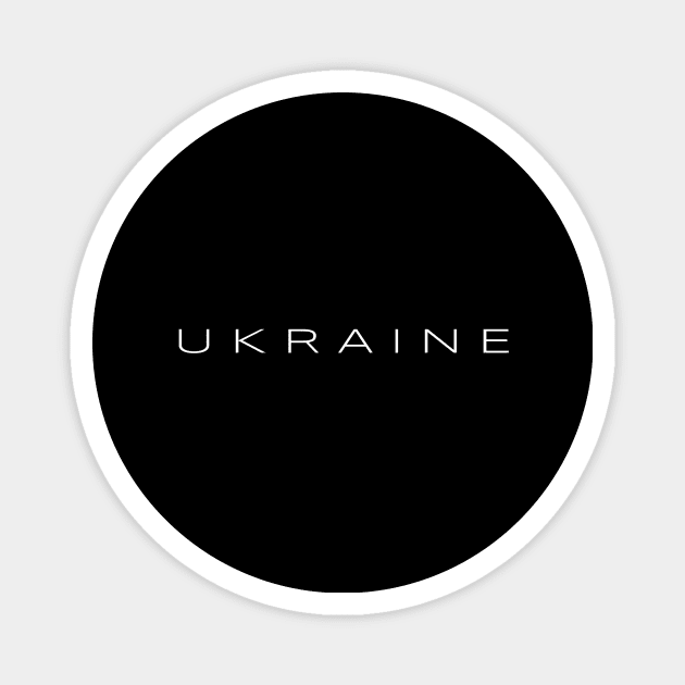Ukrainian Patriotic Small Little Inscription Ukraine Magnet by Yasna